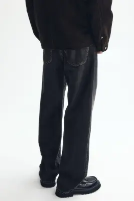 Relaxed Jeans - Noir denim — photo 2