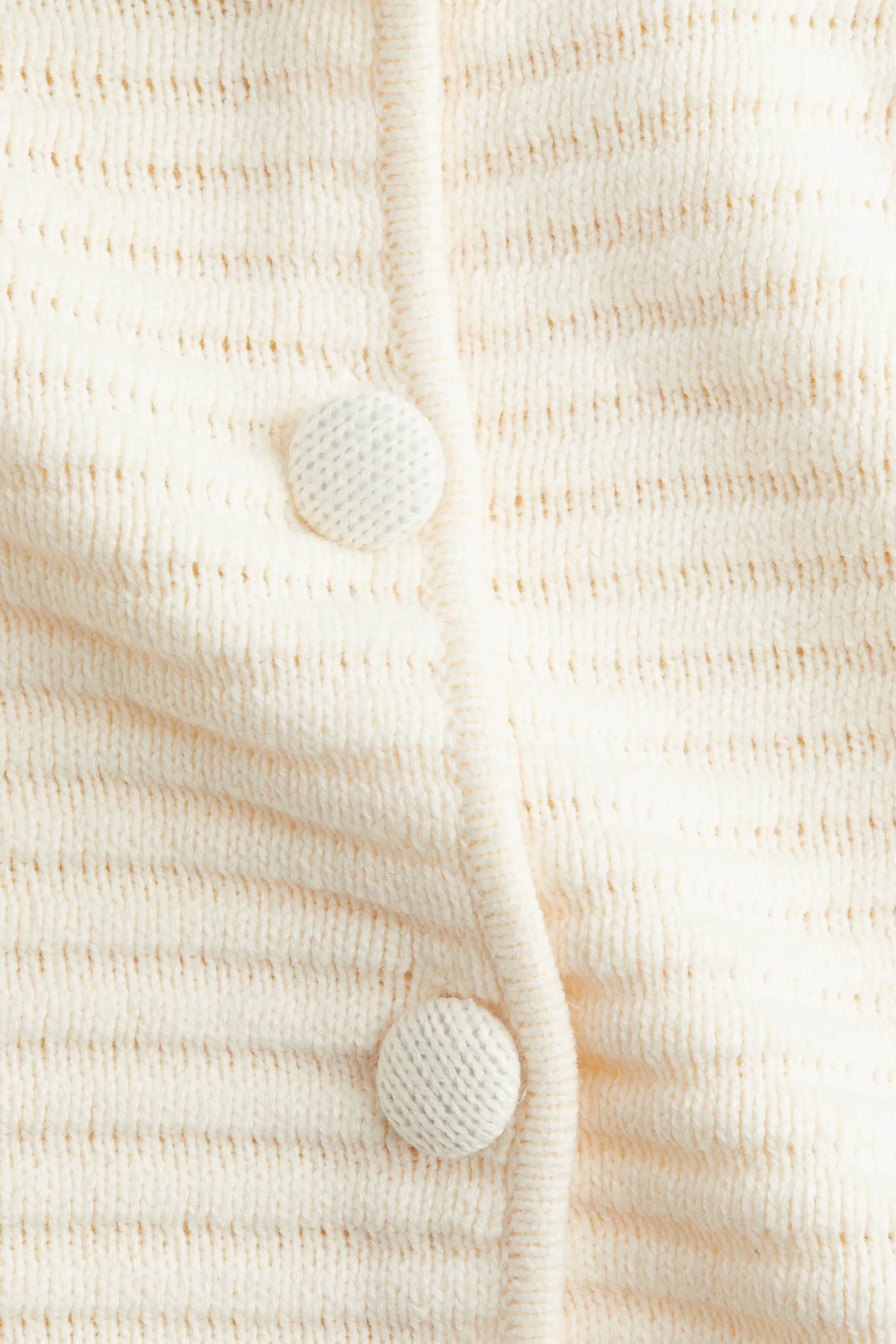 Gilet avec col - Crème