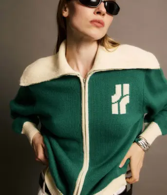 Jiji Studio – Cardigan Renée Vert — photo 1
