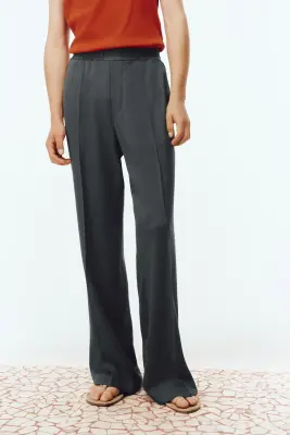 Pantalon Loose Fit - Gris foncé — photo 1