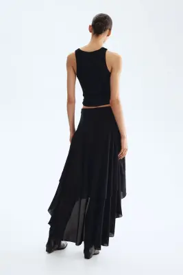 Jupe à étages - Noir — photo 3