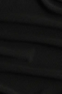 Top en mesh à effet ruché - Noir — photo 4