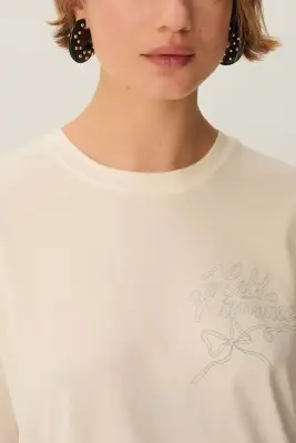 Tee-shirt Fanny Ecru — photo 4