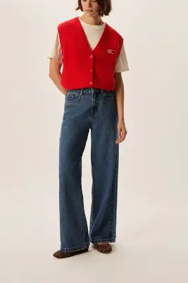 Gilet sans manches Ceylan Rouge — photo 3