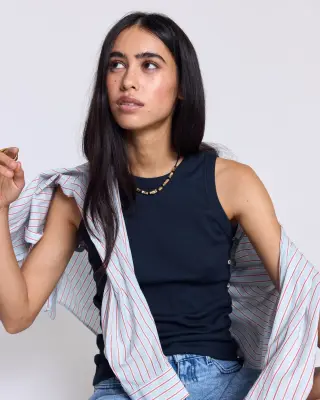 Top Oria bleu marine — photo 4