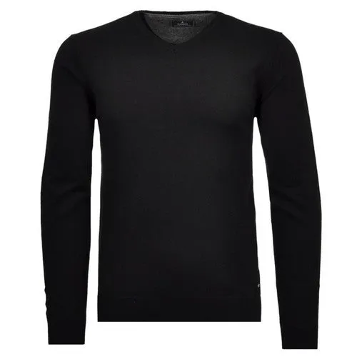 RAGMAN PULL COTON CASHMERE COL V Noir