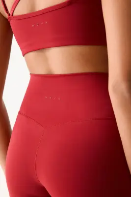 Short cycliste High Waist SculptMove™ - Rouge brûlé — photo 2