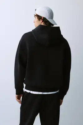 Hoodie de sport Oversized Fit DryMove™ - Noir — photo 4