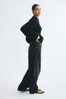 Baggy Regular Waist Jeans - Noir denim — photo 3