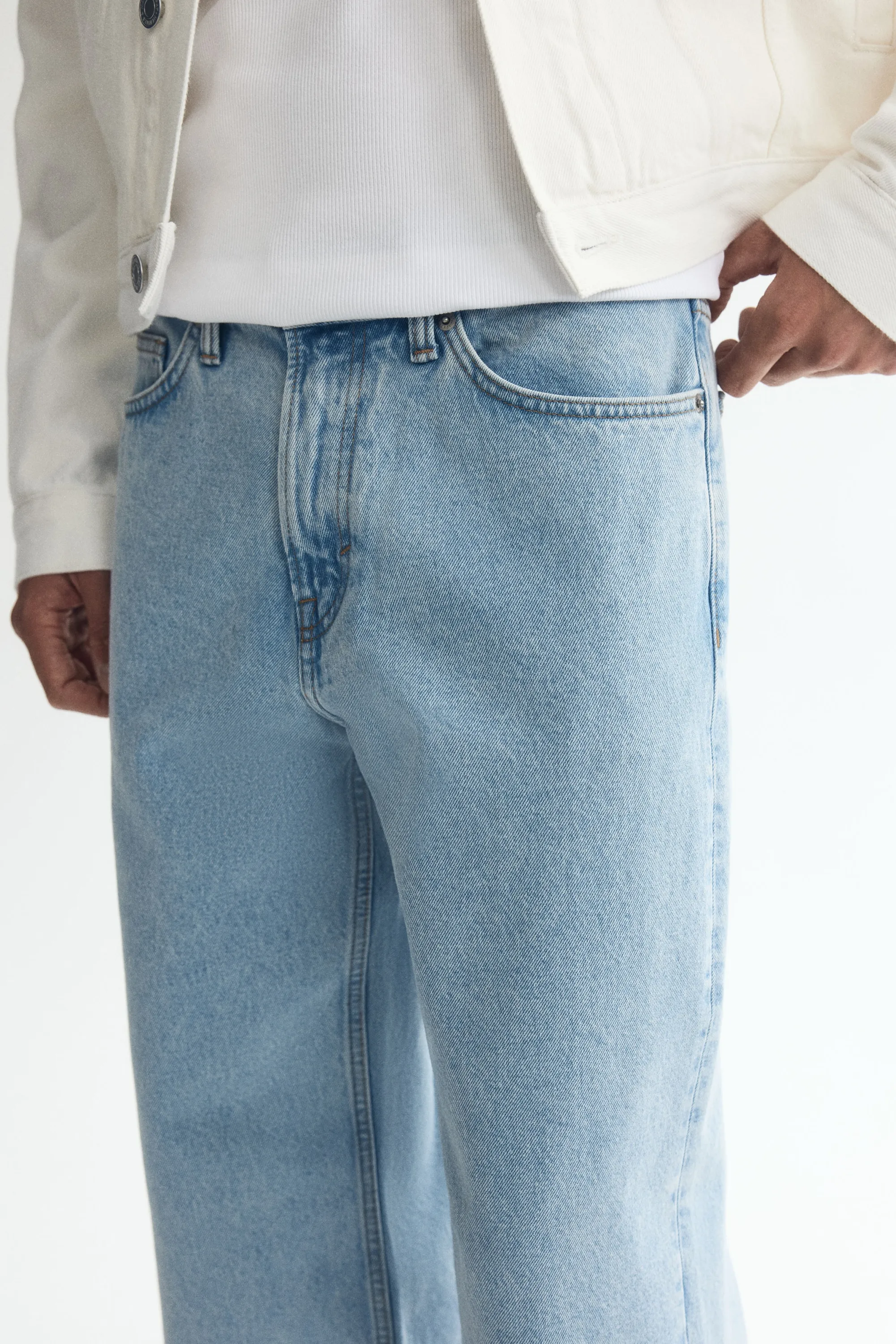 Relaxed Jeans - Bleu denim clair
