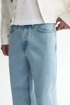 Relaxed Jeans - Bleu denim clair — photo 1