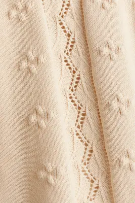 Ensemble 2 pièces en maille de coton - Beige clair — photo 1