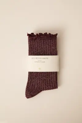 Chaussettes Orthense Prune — photo 1