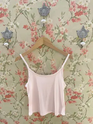 Nouveau ! RE/DONE Top Jolie Pink Salt Honeycomb — photo 2