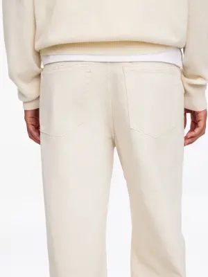 Jean ample CORAL - Blanc cassé — photo 4