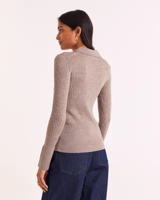 Cardigan Ombeline beige — photo 4