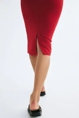 Robe moulante - Rouge — photo 4