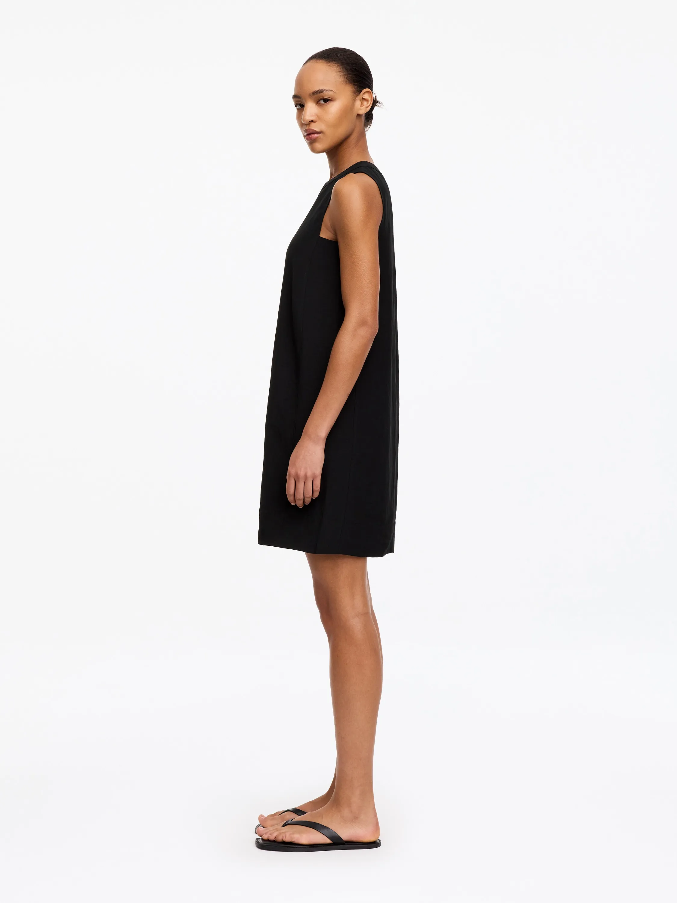 Mini-robe droite - Noir