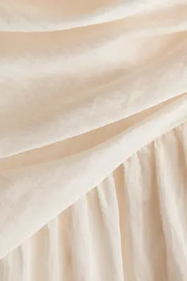 Robe bandeau à effet drapé - Crème — photo 4