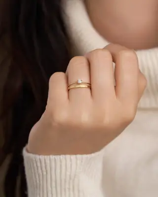 BAGUE JULIE - Or jaune 18 carats — photo 4
