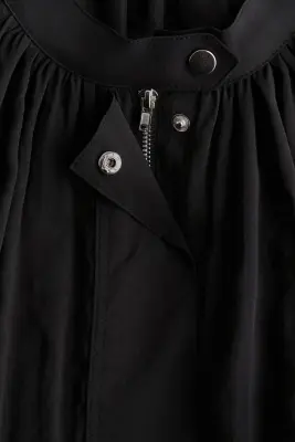 Veste à manches ballon en modal - Noir — photo 5