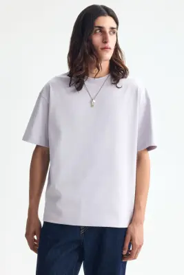 T-shirt COOLMAX® Relaxed Fit - Violet clair — photo 1