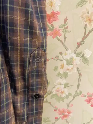 Nouveau ! LAURENCE BRAS Chemise Babille Brown Checks — photo 3