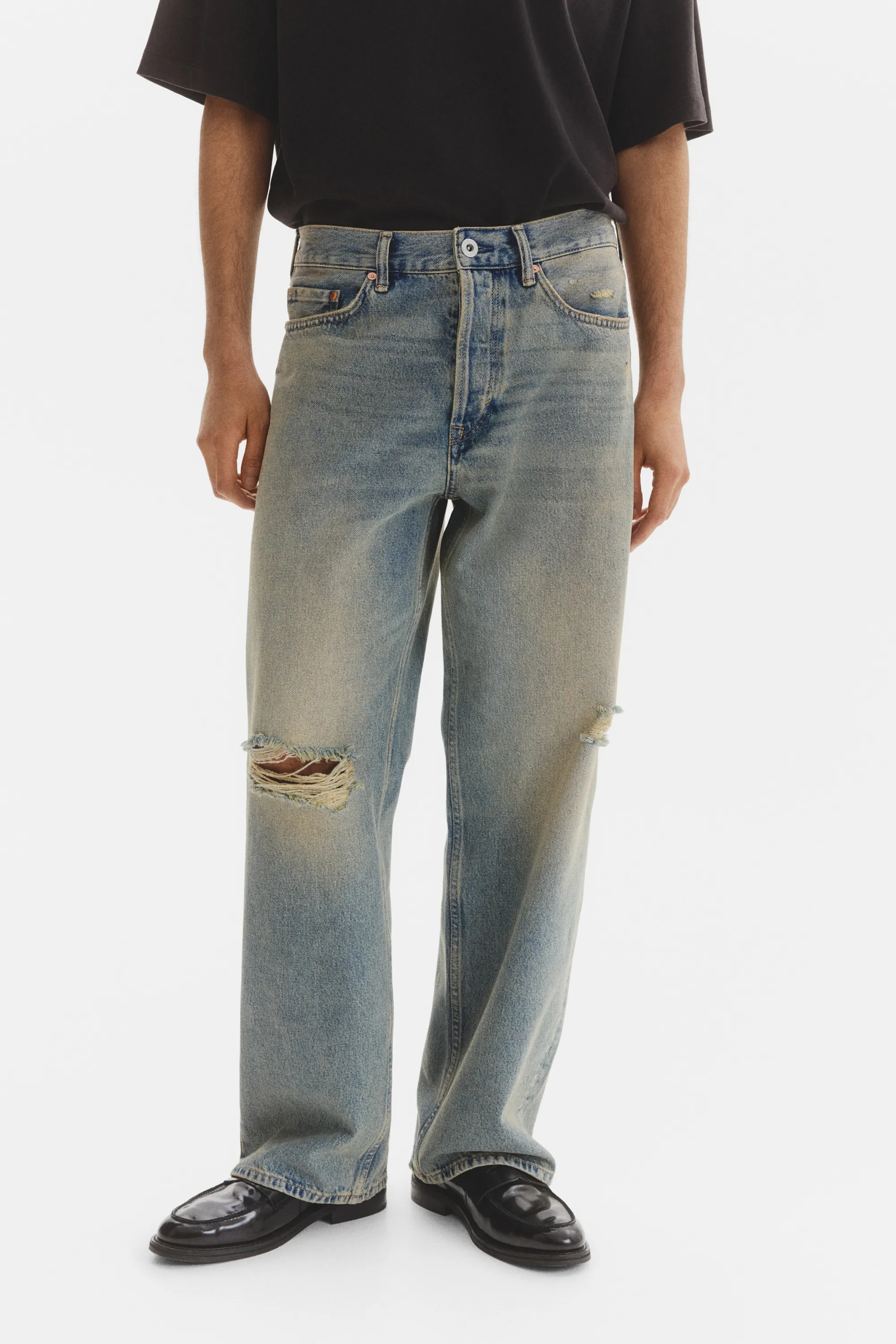 Loose Jeans - Bleu denim clair