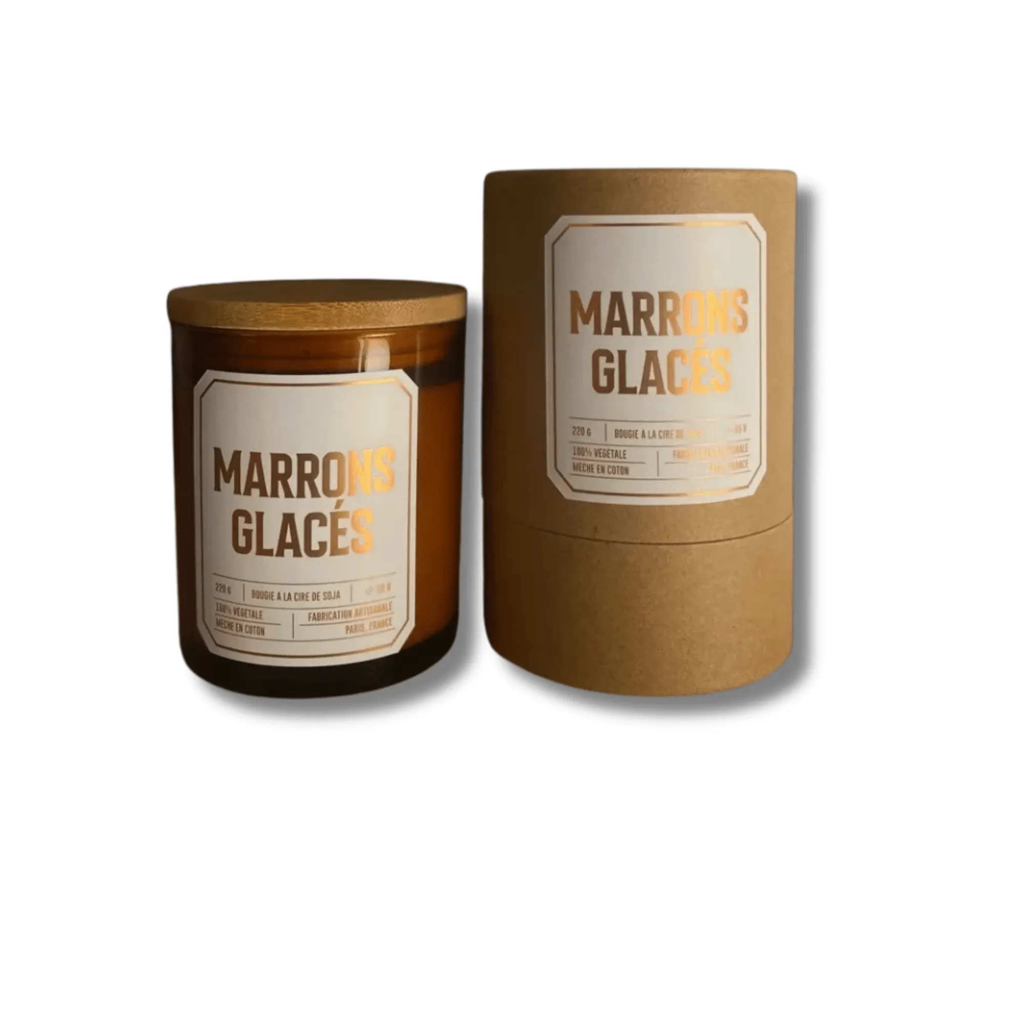 Bougie végétale parfumée Marron Glacé