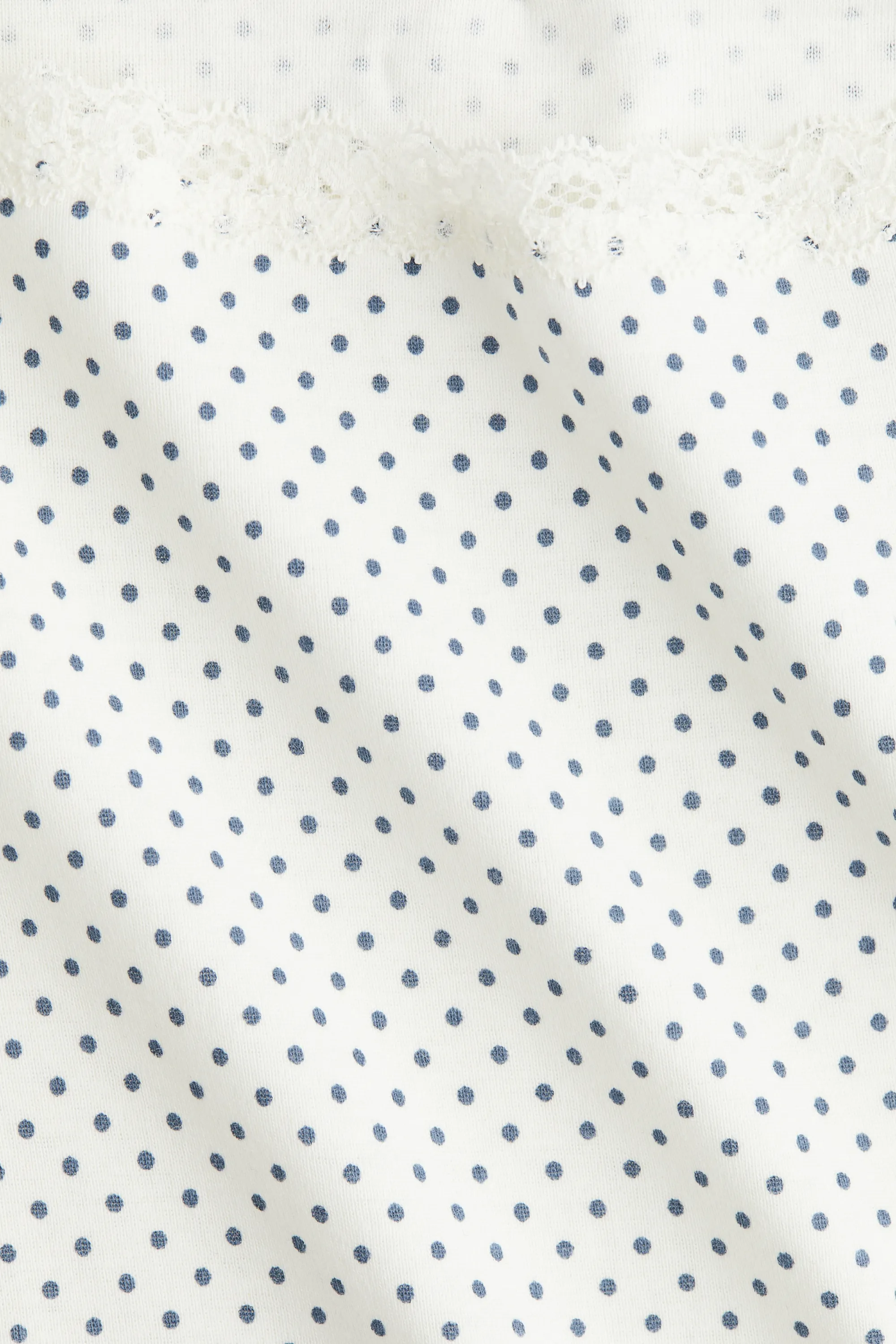 Top épaules nues - Blanc/pois