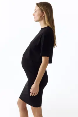 MAMA Ensemble 2 pièces avec top et jupe - Noir — photo 3