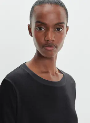 T-shirt en coton et cachemire — photo 3