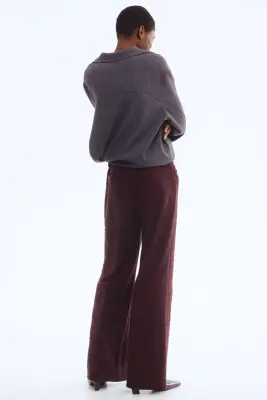 Pantalon en bouclette - Bordeaux — photo 2