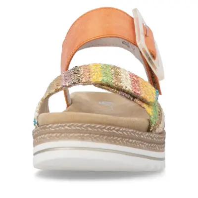 Sandales Remonte D0Q62-38 Orange - Velcro Grande Pointure Femme — photo 4