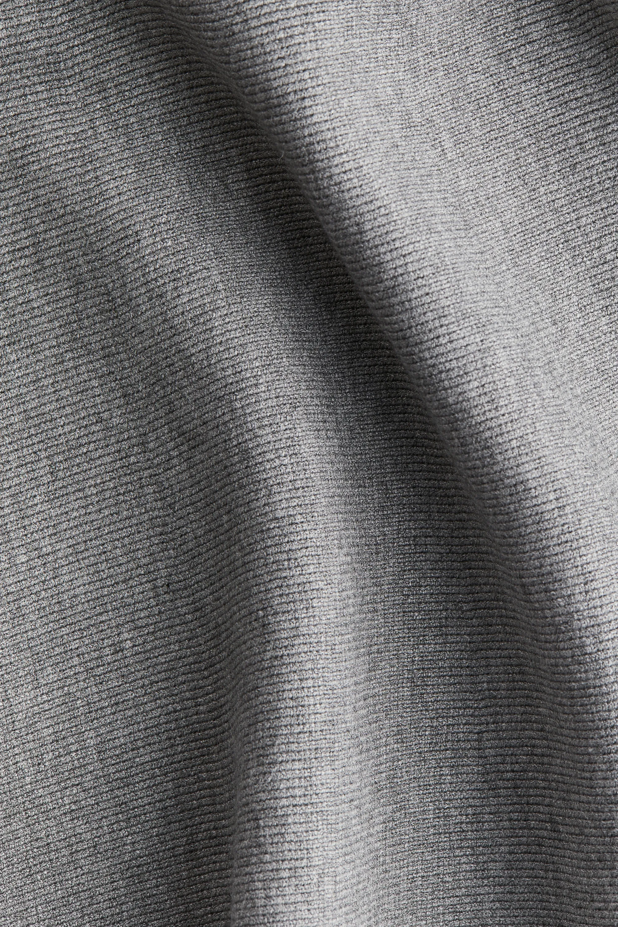 Jupe évasée en maille - Gris chiné