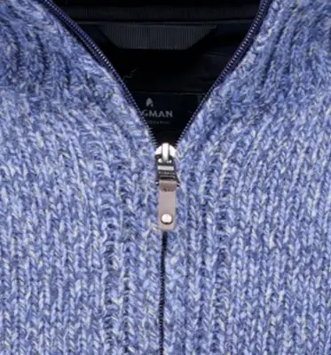 RAGMAN VESTE GRANDE LONGUEUR  FULL ZIP LAINE doublée POLAIRE Bleu — photo 4