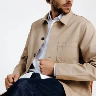 Veste de travail Valéry beige clair — photo 1