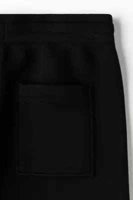 Short Relaxed Fit en scuba - Noir — photo 5