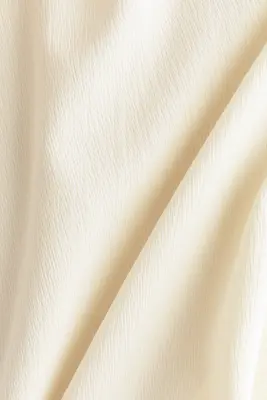 Top à effet drapé avec col droit - Crème — photo 3