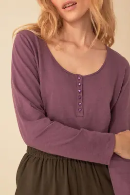 tee-shirt gatsby violette — photo 2