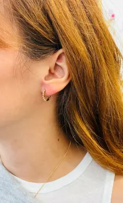 Boucles d'oreilles Birma Blanc — photo 4