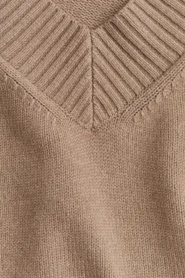 Pull à encolure en V - Taupe — photo 3