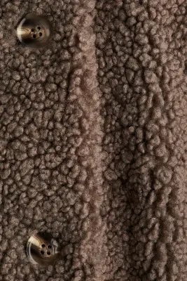 Veste en tissu Teddy bear - Beige foncé — photo 5