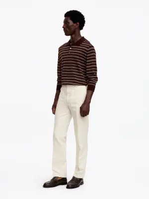 Pantalon classique en coton et lin - Beige — photo 2