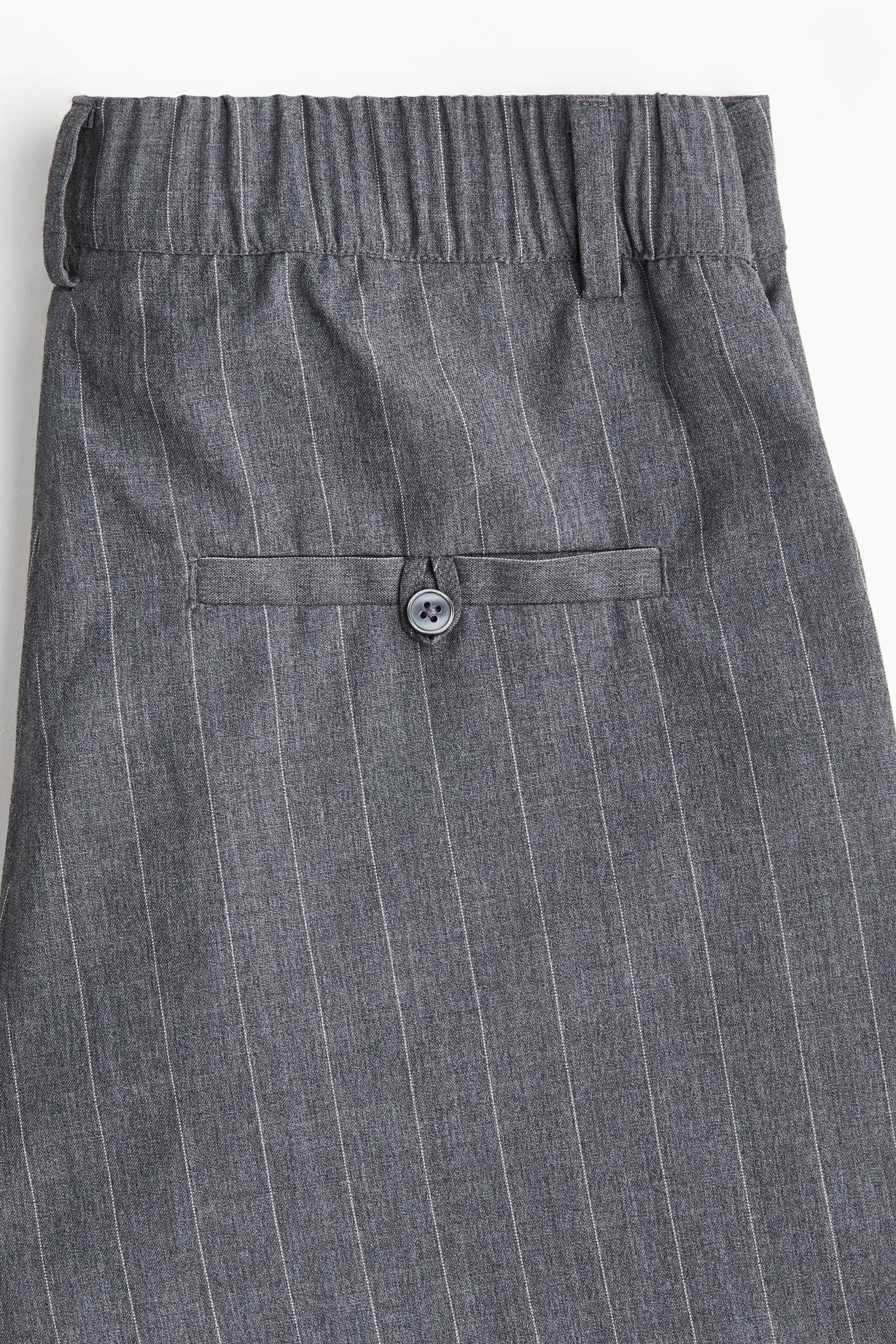 Pantalon chic - Gris chiné/rayures tennis