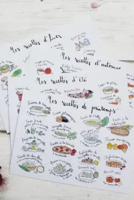 4 cartes recettes végétariennes – Ellimac Pinson — photo 2