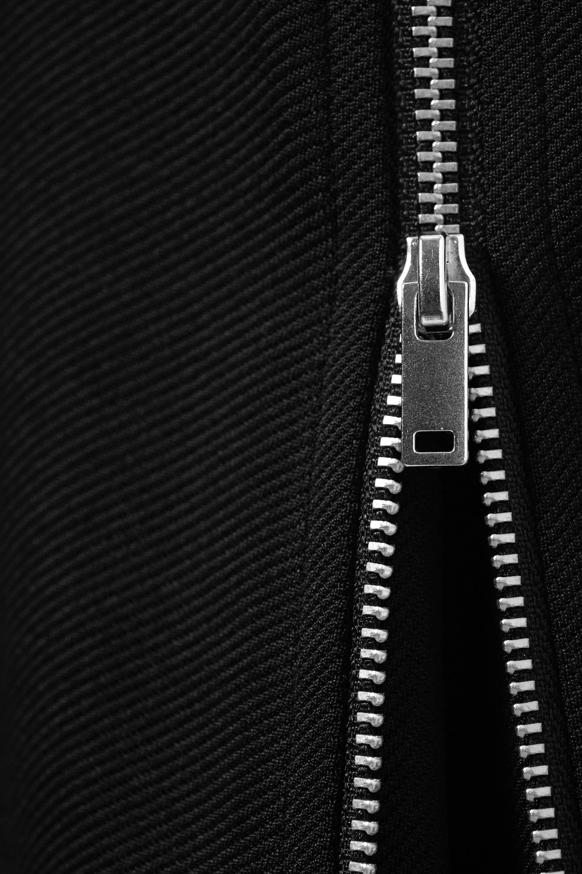 Pantalon évasé taille mi-haute avec fermeture zippée - Noir