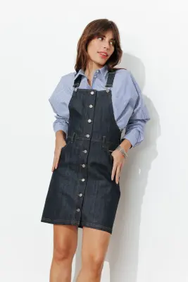 Robe en jean selvedge Femme — photo 3