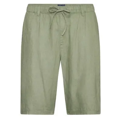 NORTH BERMUDA LIN TAILLE ELASTIQUE Kaki — photo 1