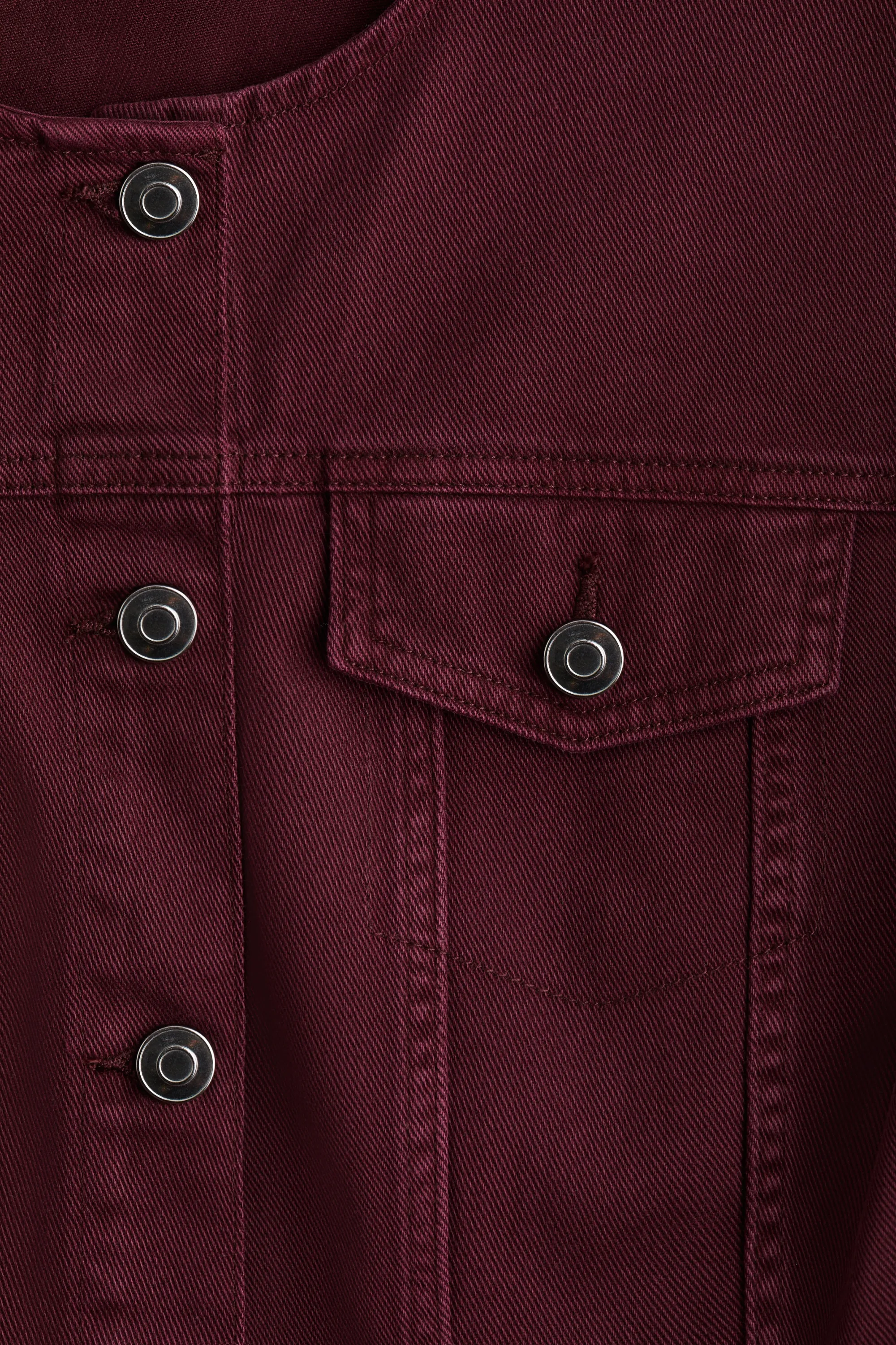 Chemise cintrée en twill - Bordeaux